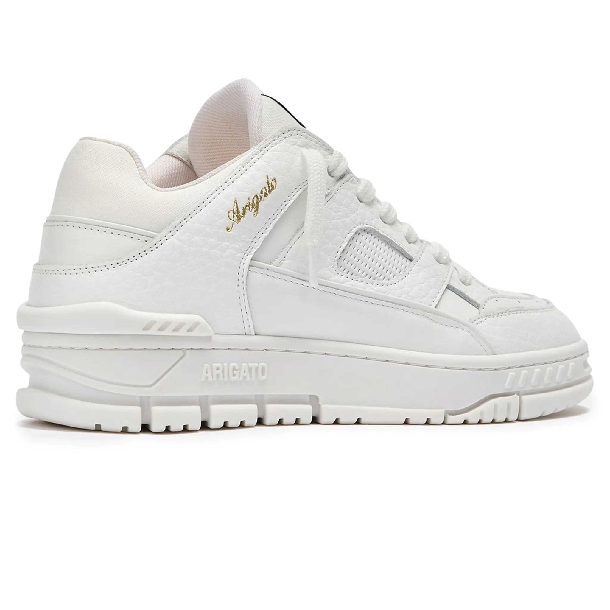 Back view of Axel Arigato Area Lo White Sneaker F1699001